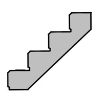 Champered stair design